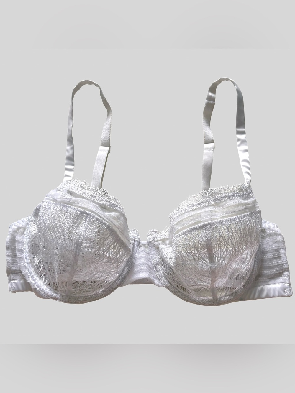 Simone Perele Blossom Half Cup Bra 15N330 Ivory White Adjustable Underwire